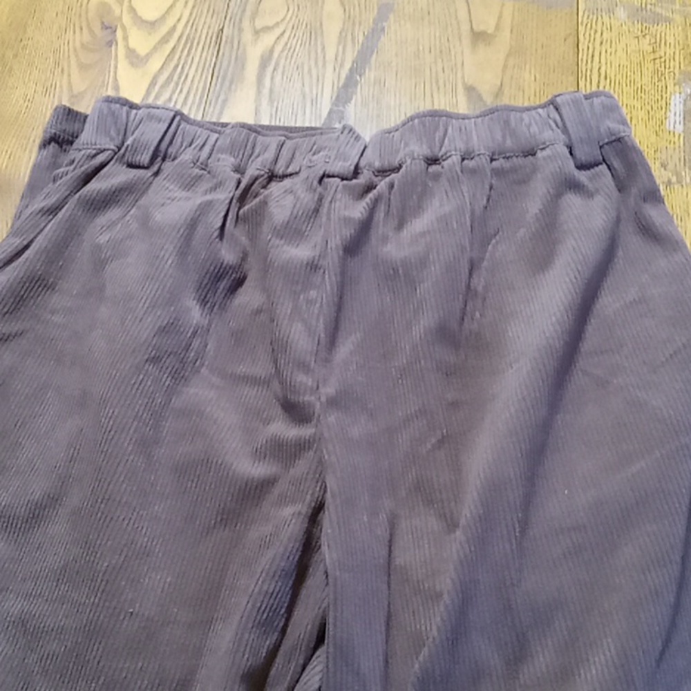 HALARA Women Pants New Casual BROWN Corduroy Every Day MEDIUM - Picture 4 of 8